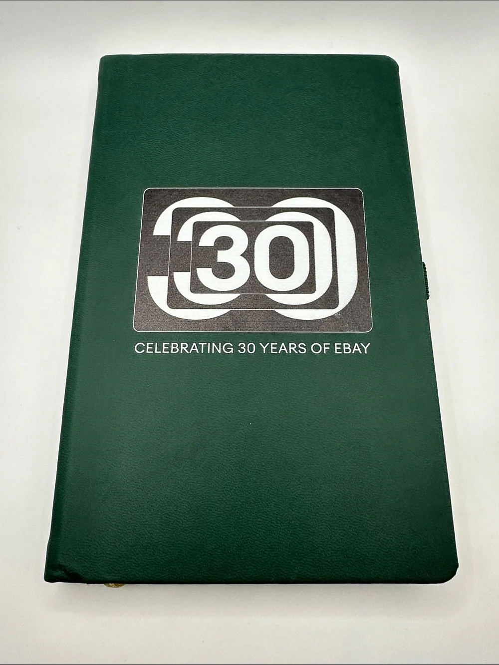 Castelli Green Journal Celebrating 30 Years of eBay Lined Pages Ribbon Bookmark